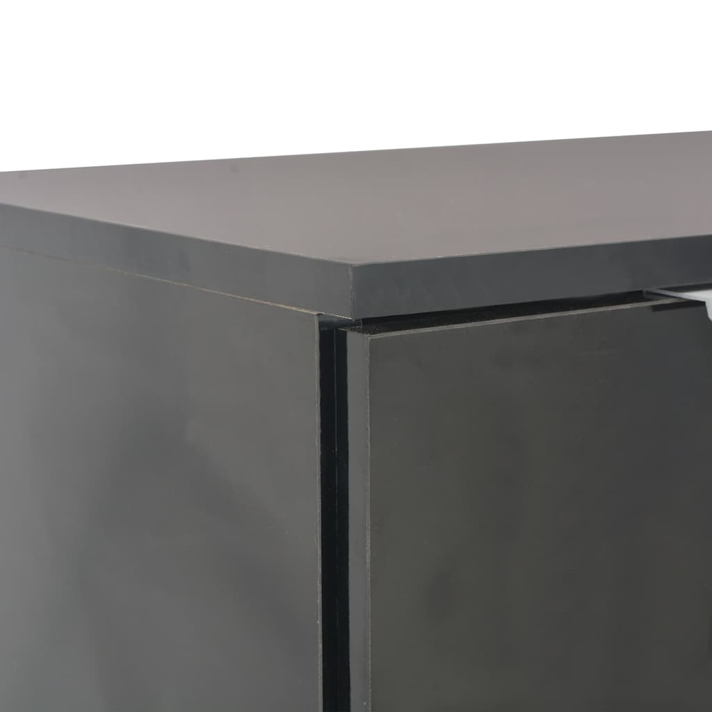 vidaXL Sideboard High Gloss Black 107x35x80,5 cm