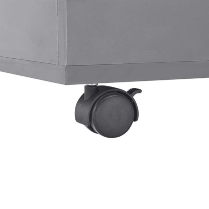 283726 vidaXL Coffee Table High Gloss Grey 100x100x35 cm