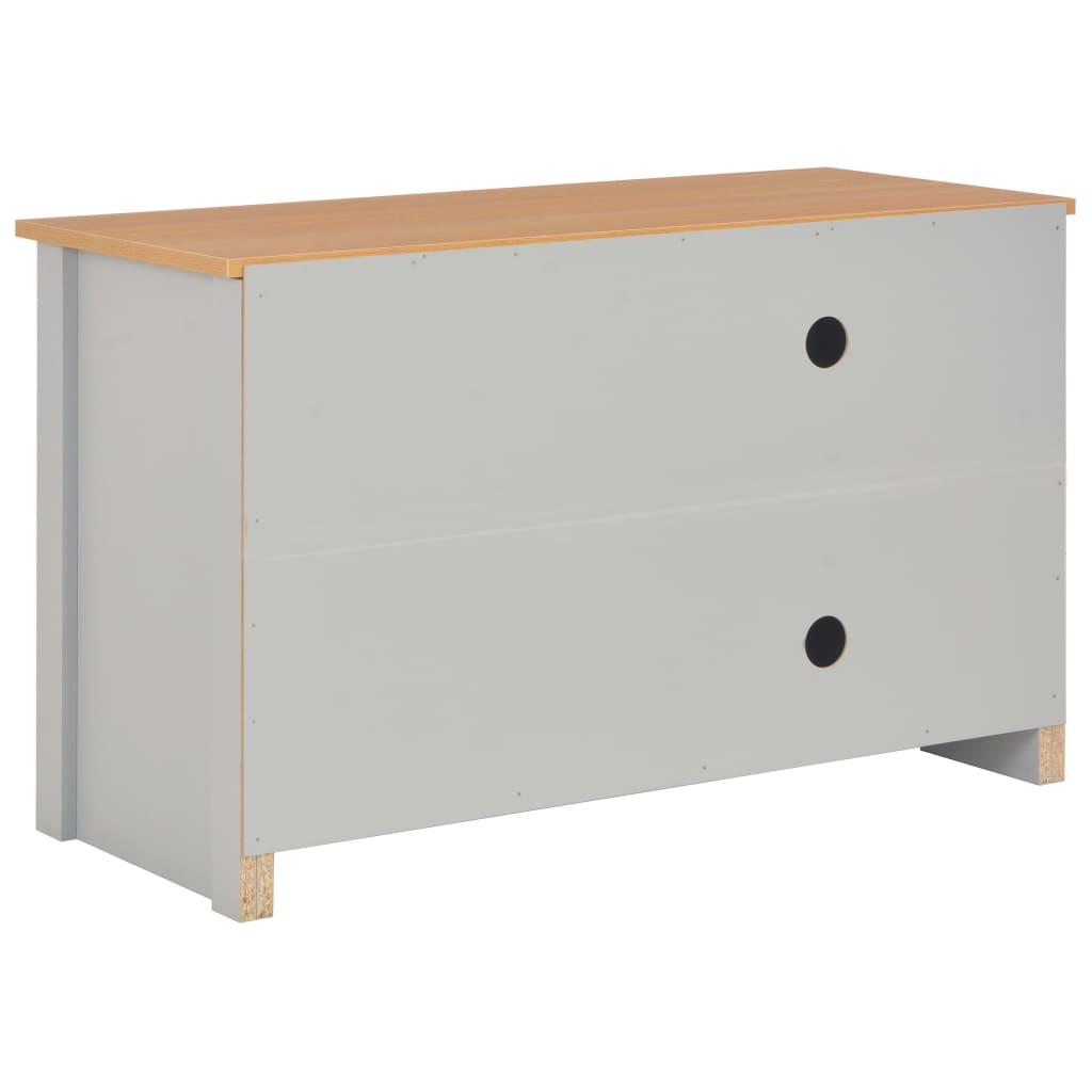 vidaXL TV Cabinet Grey 95x39x58 cm