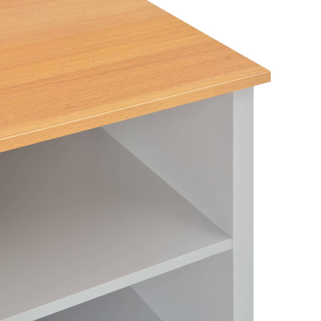 vidaXL TV Cabinet Grey 95x39x58 cm