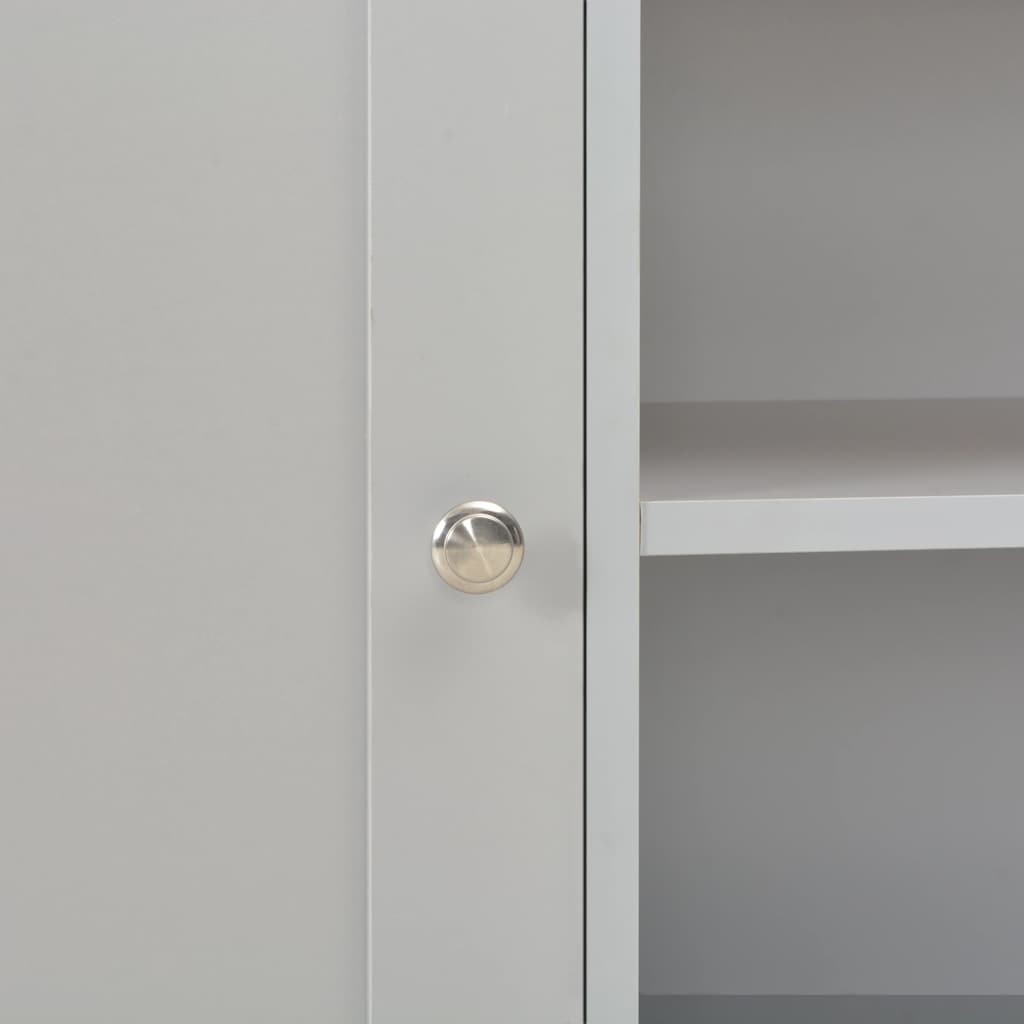 283739 vidaXL TV Cabinet Grey 95x39x58 cm