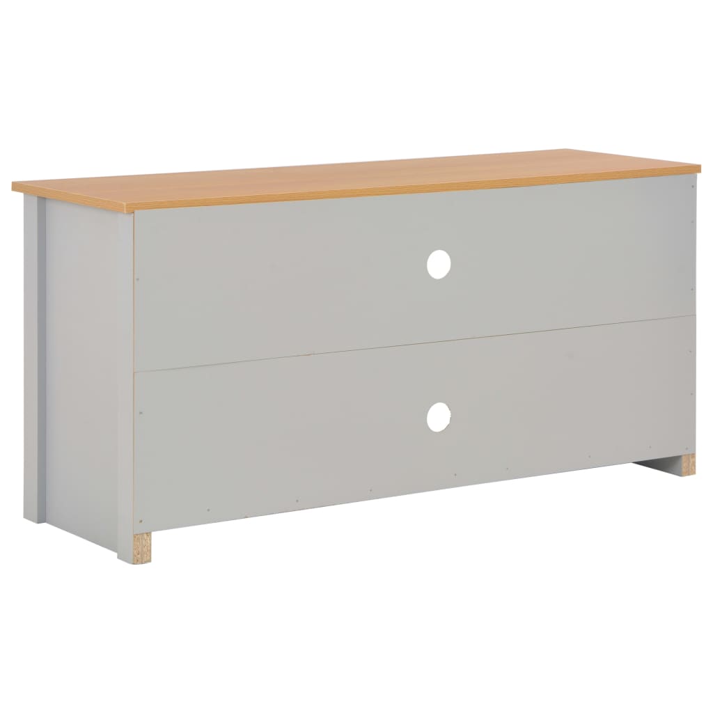 283740 vidaXL TV Cabinet Grey 120x39x58 cm
