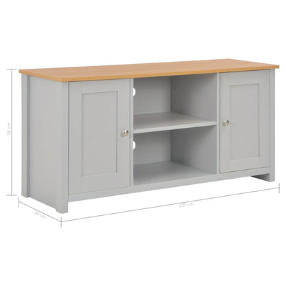 283740 vidaXL TV Cabinet Grey 120x39x58 cm