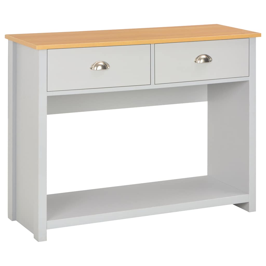 283741 vidaXL Console Table Grey 97x35x76 cm