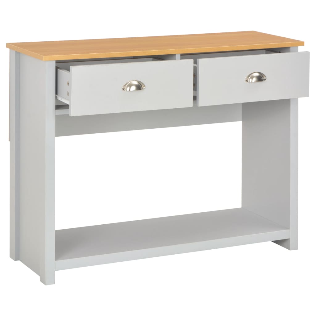 vidaXL Console Table Grey 97x35x76 cm