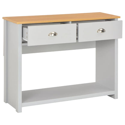 283741 vidaXL Console Table Grey 97x35x76 cm
