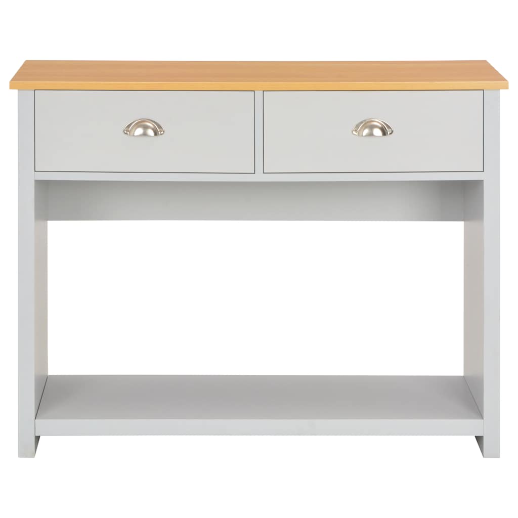 283741 vidaXL Console Table Grey 97x35x76 cm