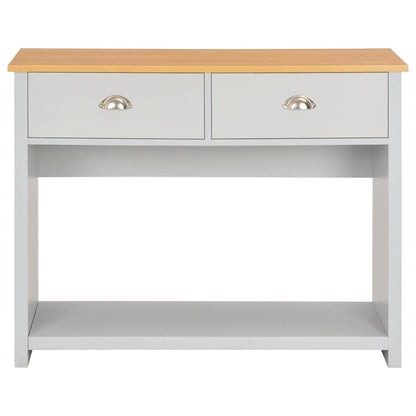 283741 vidaXL Console Table Grey 97x35x76 cm