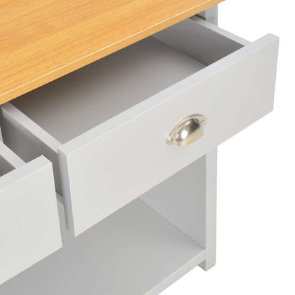 283741 vidaXL Console Table Grey 97x35x76 cm