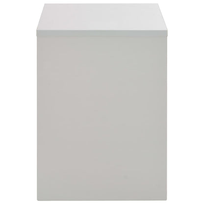 vidaXL Dressing Table with Mirror and Stool Grey 104x45x131 cm