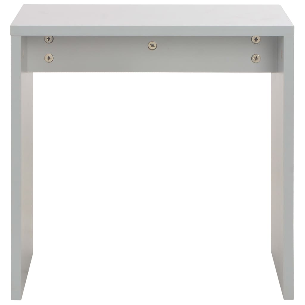 vidaXL Dressing Table with Mirror and Stool Grey 104x45x131 cm