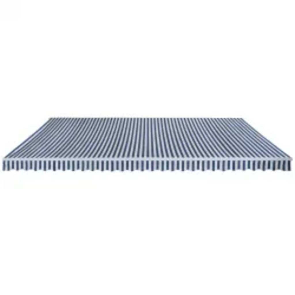 vidaXL Folding Awning Manual Operated 600 cm Blue/White