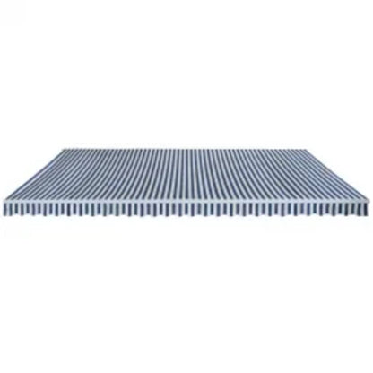 vidaXL Folding Awning Manual Operated 600 cm Blue/White