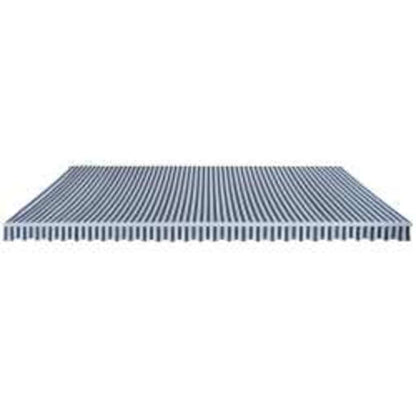 vidaXL Folding Awning Manual Operated 600 cm Blue/White