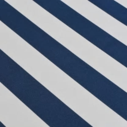 vidaXL Folding Awning Manual Operated 600 cm Blue/White