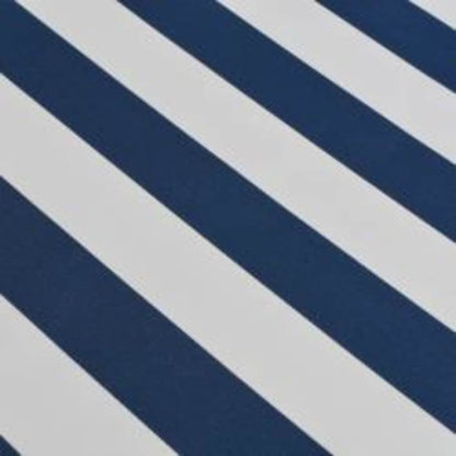 vidaXL Folding Awning Manual Operated 600 cm Blue/White