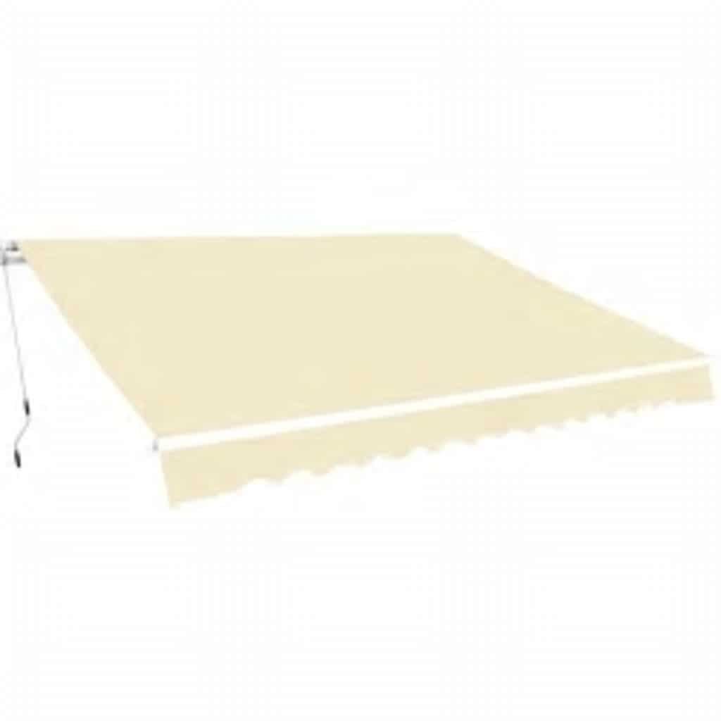 vidaXL Folding Awning Manual Operated 600 cm Cream