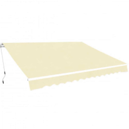 vidaXL Folding Awning Manual Operated 600 cm Cream