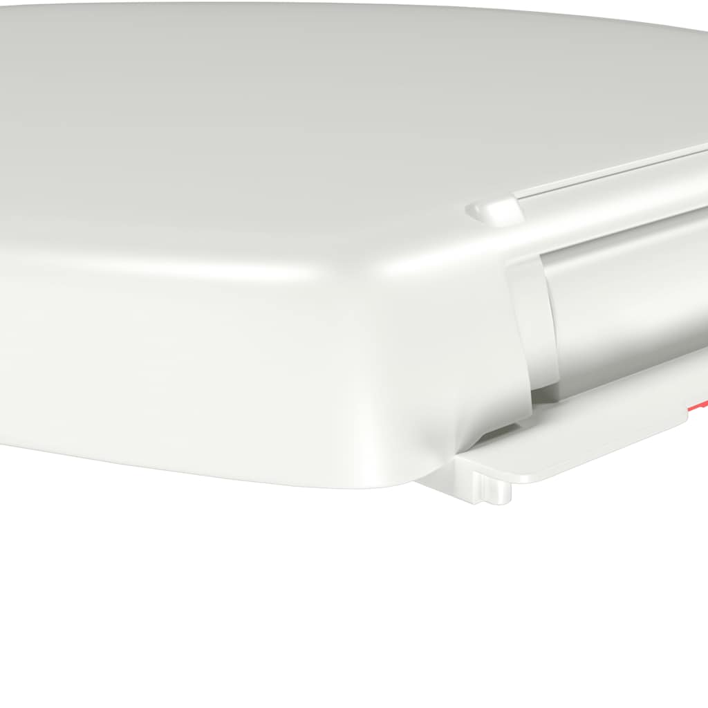 145015 vidaXL Soft-close Toilet Seat with Quick-release Design White