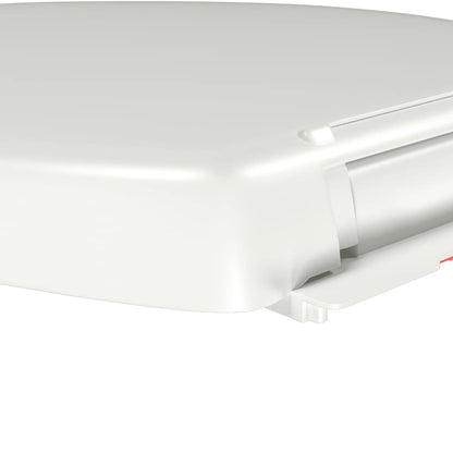 145015 vidaXL Soft-close Toilet Seat with Quick-release Design White