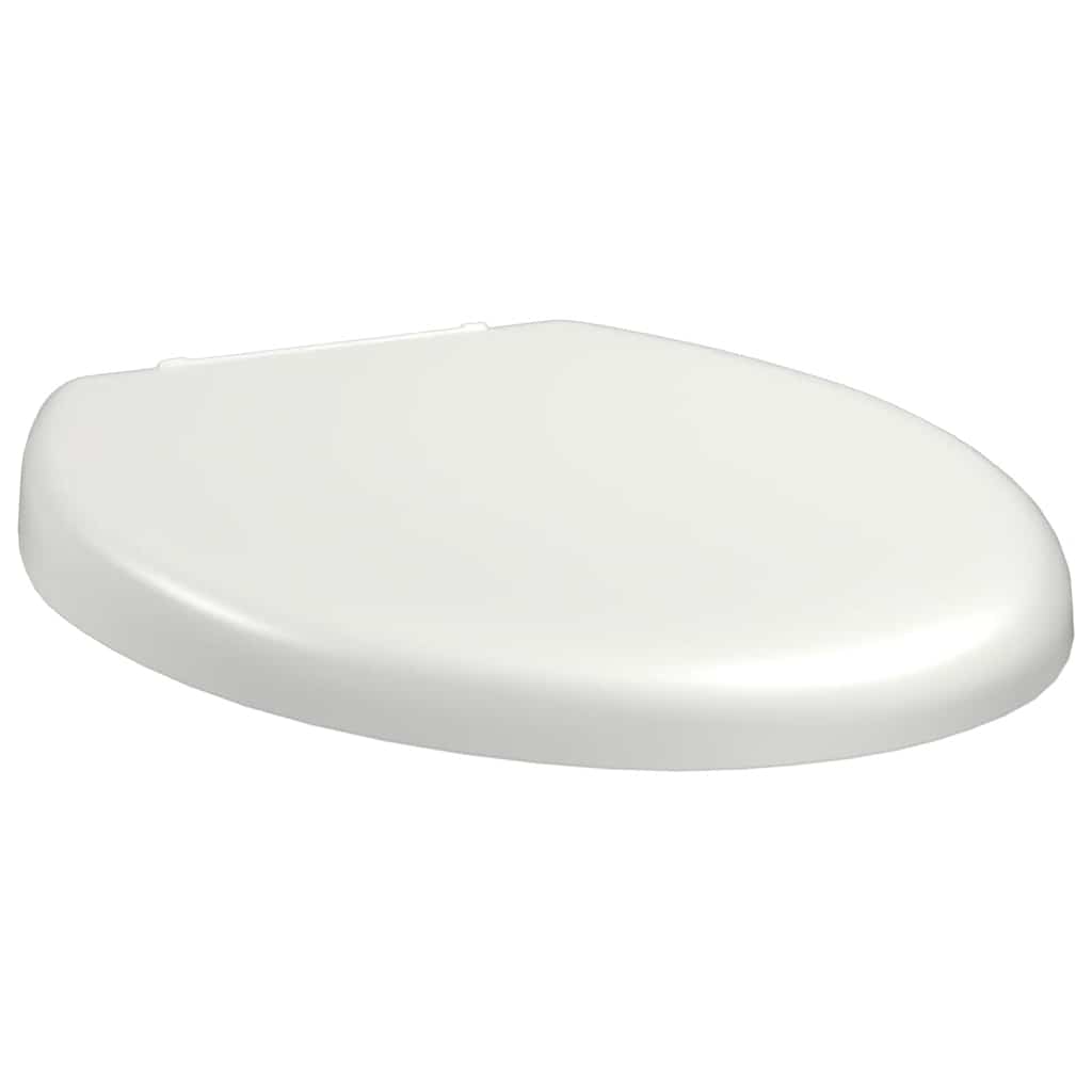 145015 vidaXL Soft-close Toilet Seat with Quick-release Design White