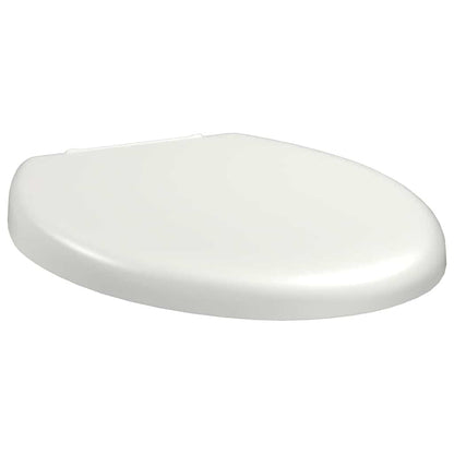 145015 vidaXL Soft-close Toilet Seat with Quick-release Design White