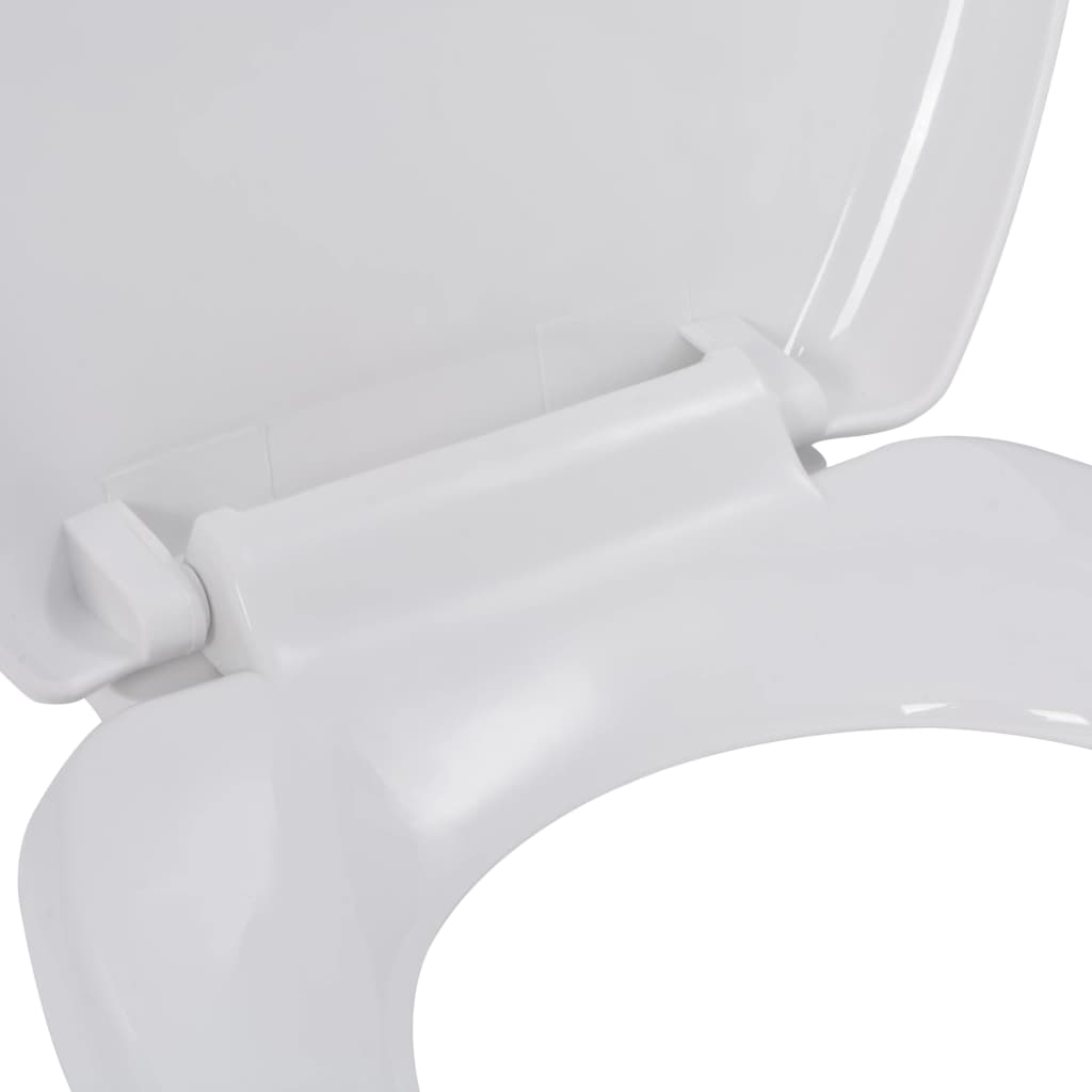 vidaXL Soft-close Toilet Seat with Quick-release Design White