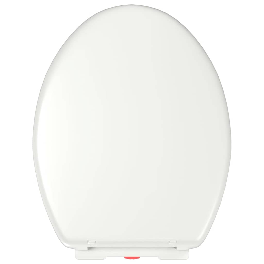vidaXL Soft-close Toilet Seat with Quick-release Design White