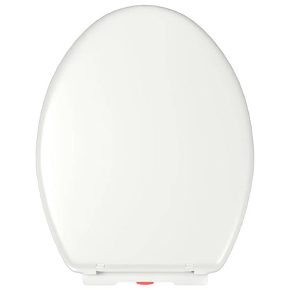 vidaXL Soft-close Toilet Seat with Quick-release Design White