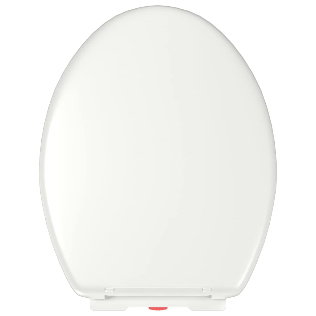 145015 vidaXL Soft-close Toilet Seat with Quick-release Design White