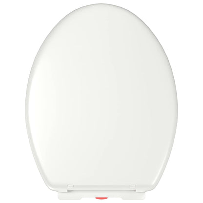 145015 vidaXL Soft-close Toilet Seat with Quick-release Design White