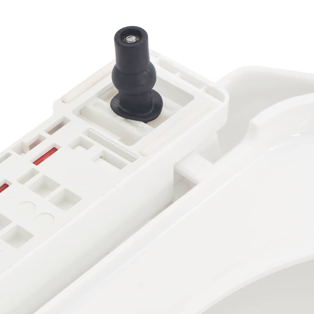 145015 vidaXL Soft-close Toilet Seat with Quick-release Design White