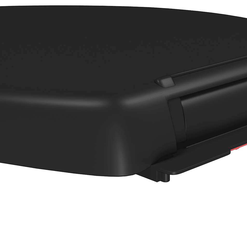 145016 vidaXL Soft-close Toilet Seat with Quick-release Design Black