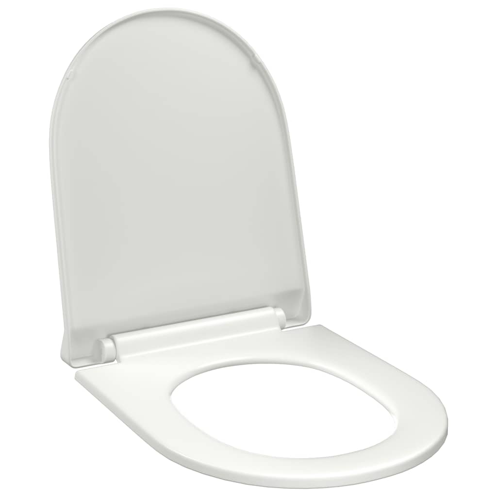 vidaXL Soft-close Toilet Seat with Quick-release Design White