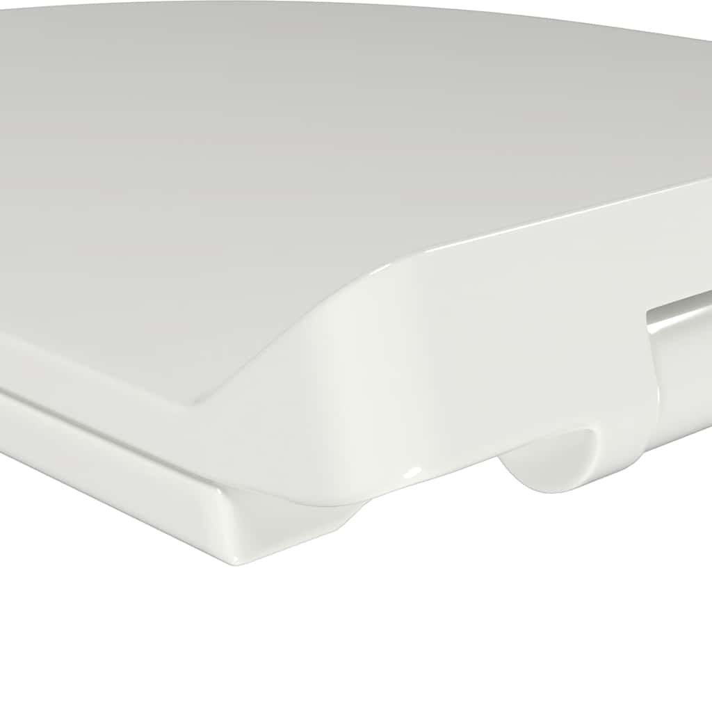 145017 vidaXL Soft-close Toilet Seat with Quick-release Design White