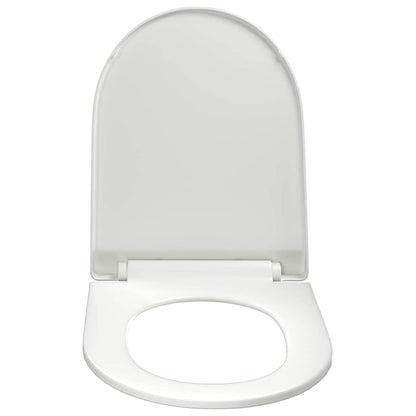 145017 vidaXL Soft-close Toilet Seat with Quick-release Design White