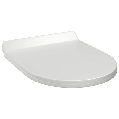 145017 vidaXL Soft-close Toilet Seat with Quick-release Design White