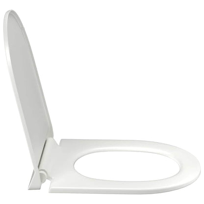 145017 vidaXL Soft-close Toilet Seat with Quick-release Design White