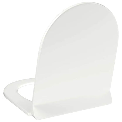 145017 vidaXL Soft-close Toilet Seat with Quick-release Design White