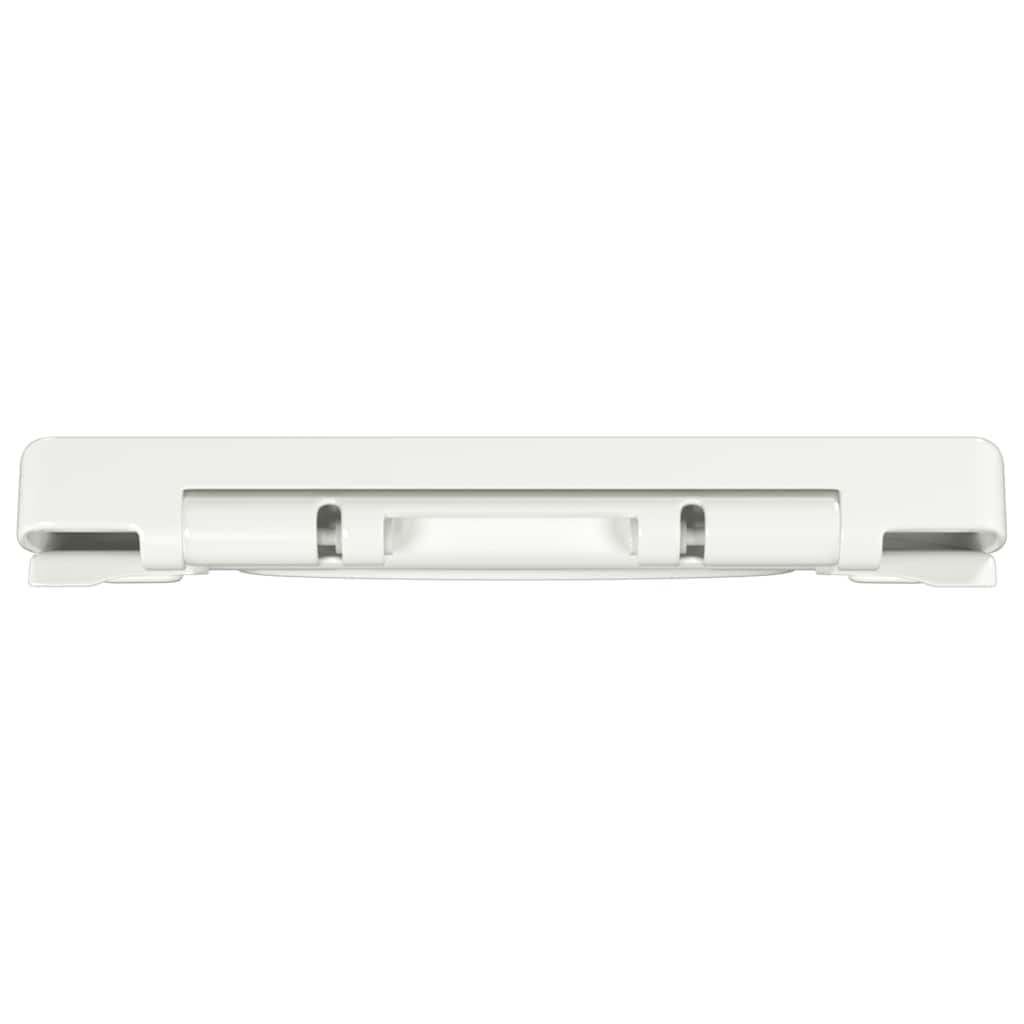 145017 vidaXL Soft-close Toilet Seat with Quick-release Design White