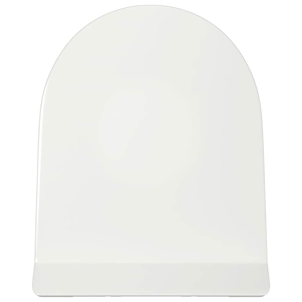 145017 vidaXL Soft-close Toilet Seat with Quick-release Design White