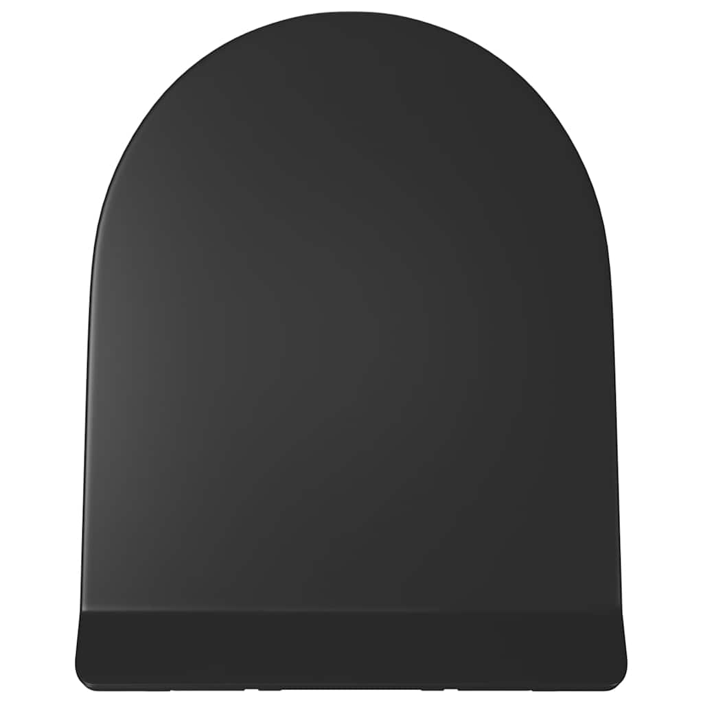 145018 vidaXL Soft-close Toilet Seat with Quick-release Design Black
