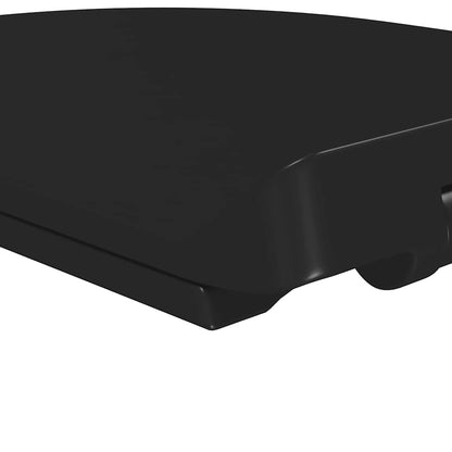 145018 vidaXL Soft-close Toilet Seat with Quick-release Design Black