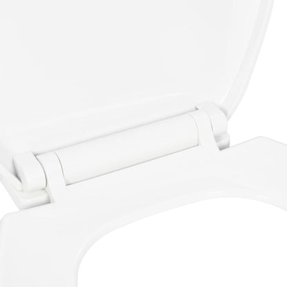 vidaXL Soft-close Toilet Seat with Quick-release Design White