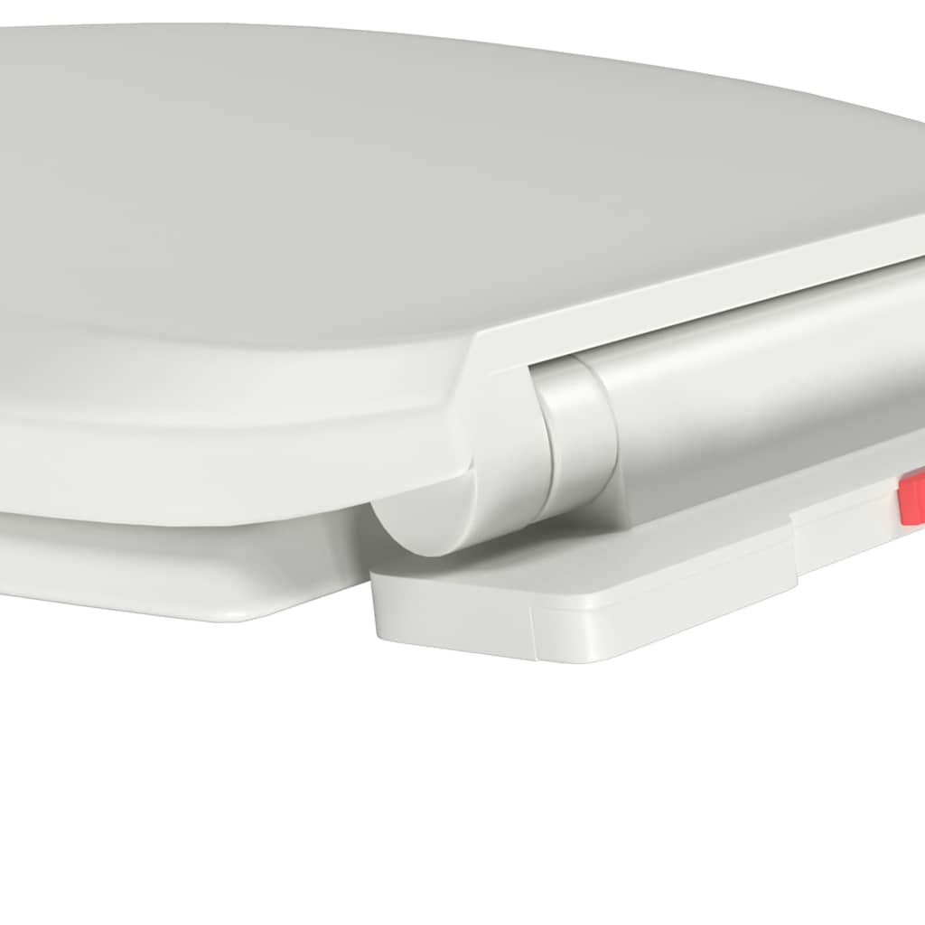 vidaXL Soft-close Toilet Seat with Quick-release Design White