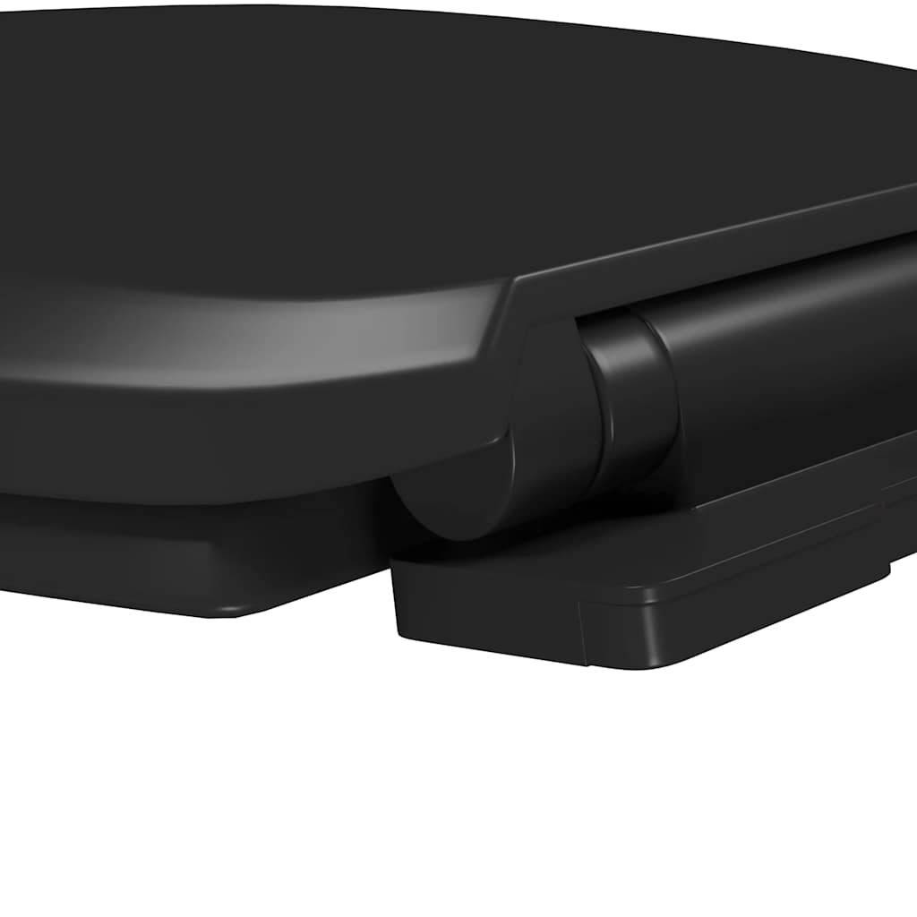 145020 vidaXL Soft-close Toilet Seat with Quick-release Design Black