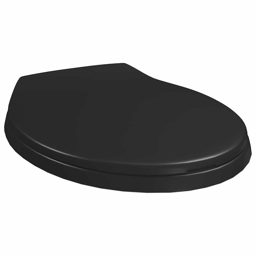 145021 vidaXL Soft-close Toilet Seat with Quick-release Design Black