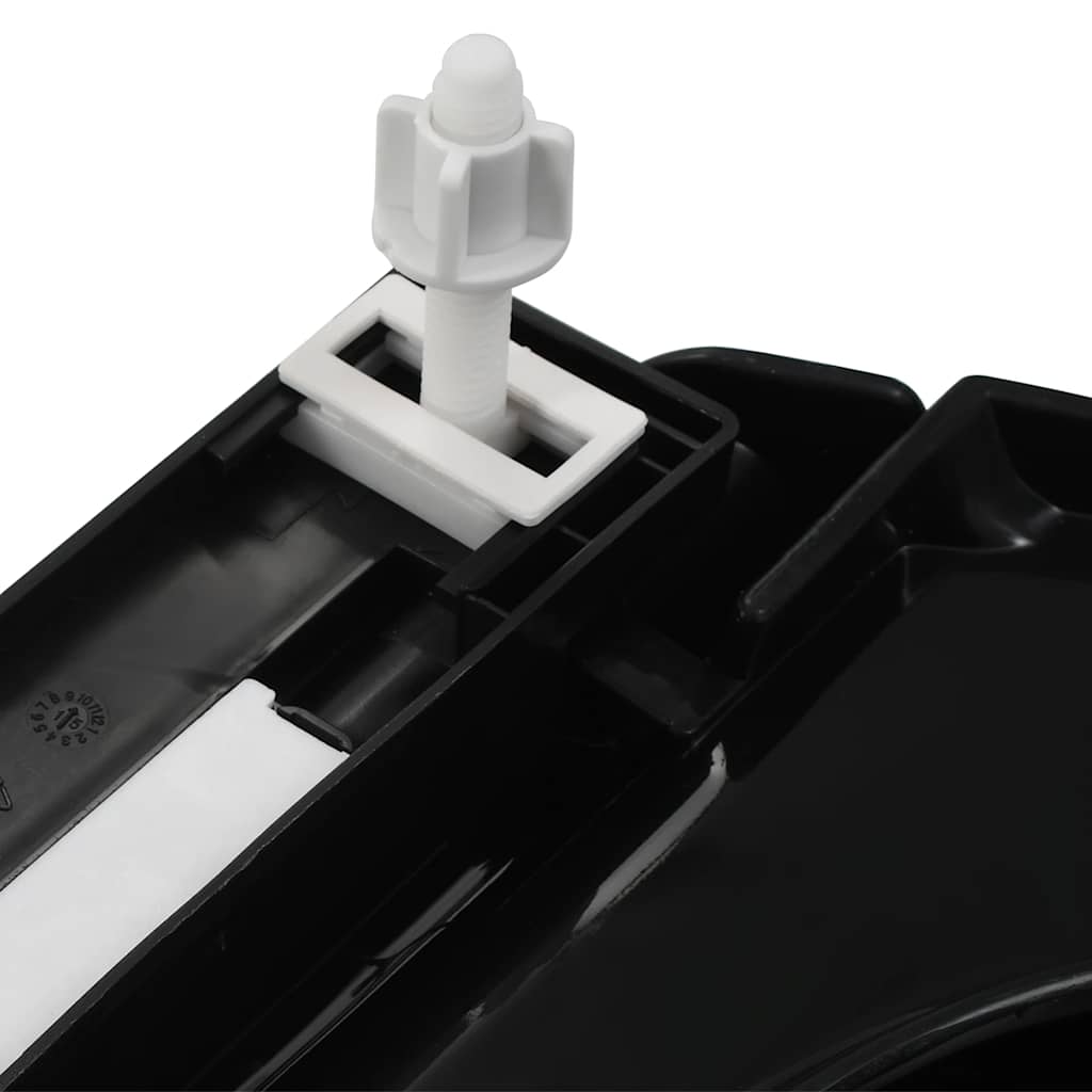 vidaXL Soft-close Toilet Seat with Quick-release Design Black