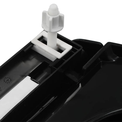 145021 vidaXL Soft-close Toilet Seat with Quick-release Design Black