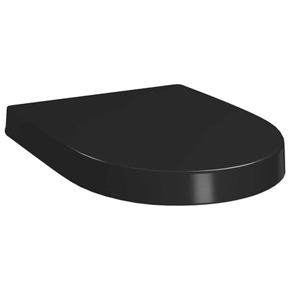 145023 vidaXL Soft-close Toilet Seat with Quick-release Design Black